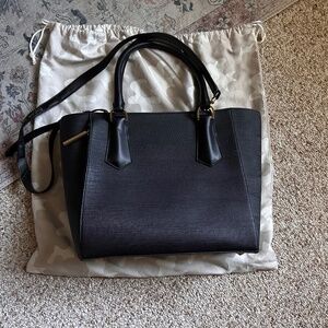 New Dagne Dover Midi Tote in ONYX NWOT